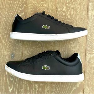 Black Lacoste Tennis Shoes